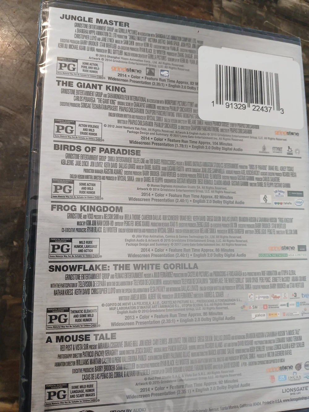 Kids 4 DVD Movie Bundle-  Family Animation Movies